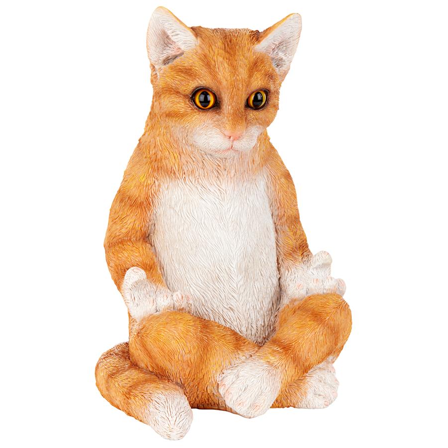 Zen Kitty Meditating Cat Statue