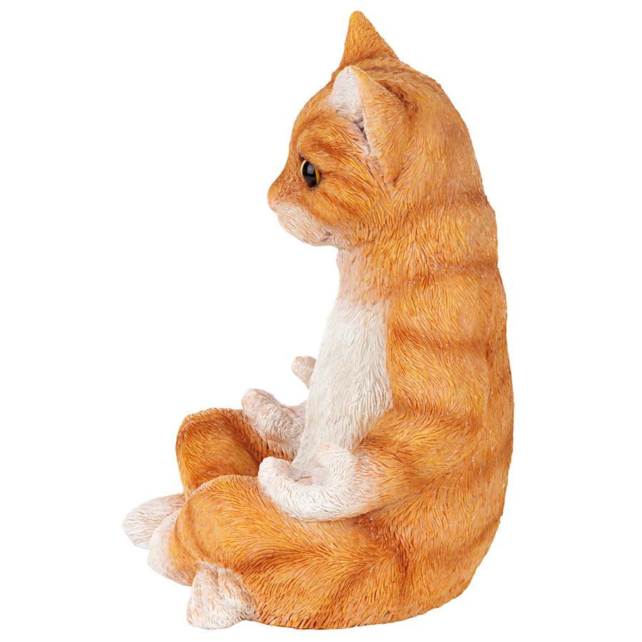 Zen Kitty Meditating Cat Statue