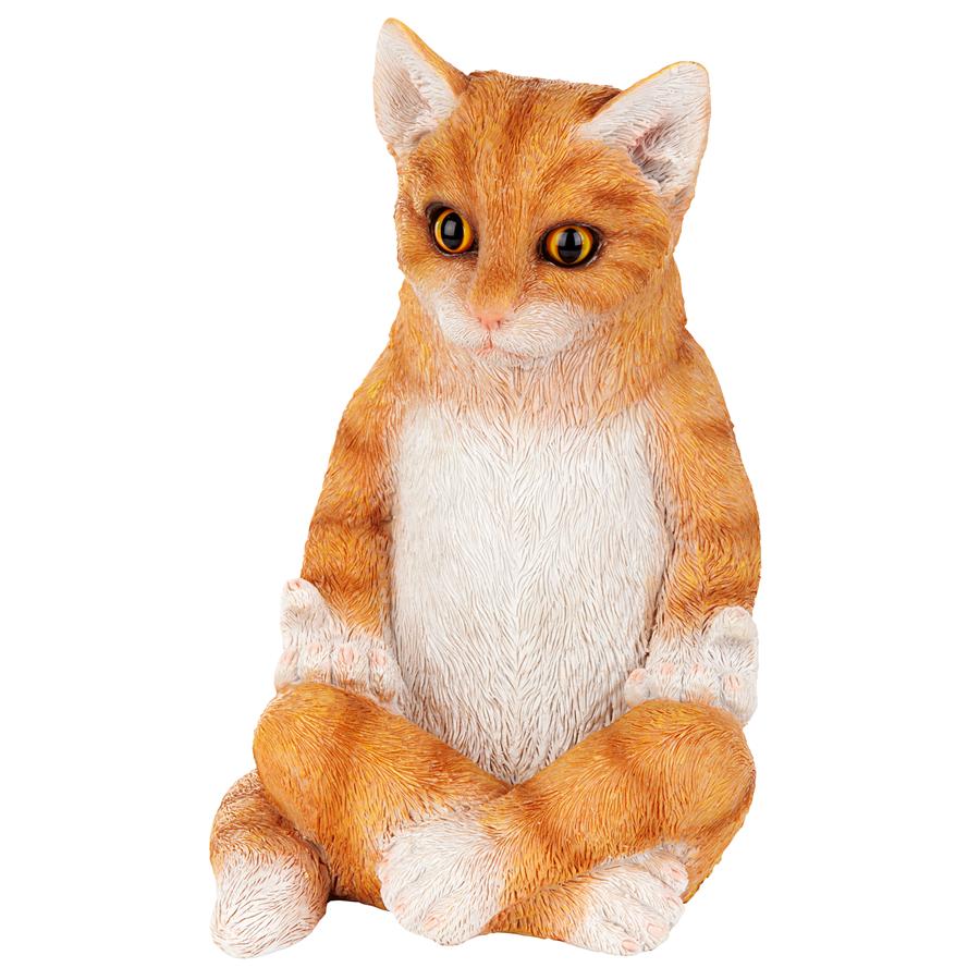 Zen Kitty Meditating Cat Statue