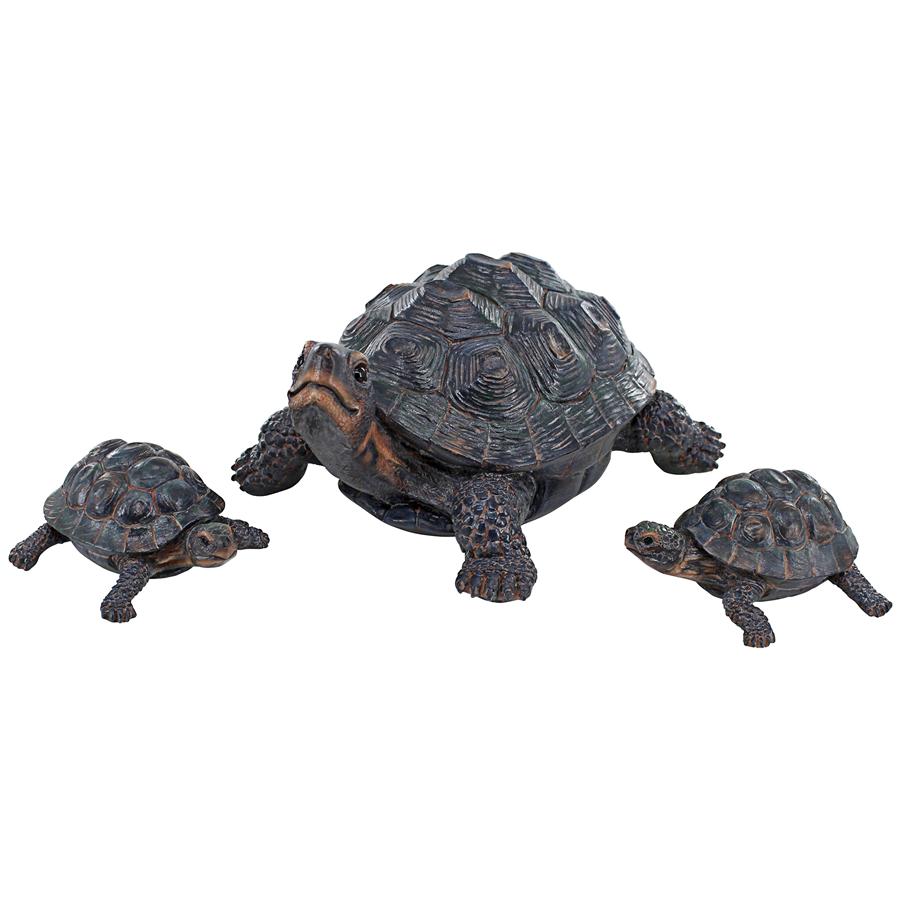 Turtle Tribe Garden Tortoise Family Statues