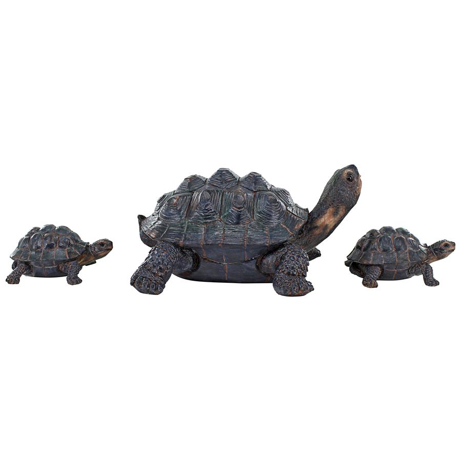 Turtle Tribe Garden Tortoise Family Statues