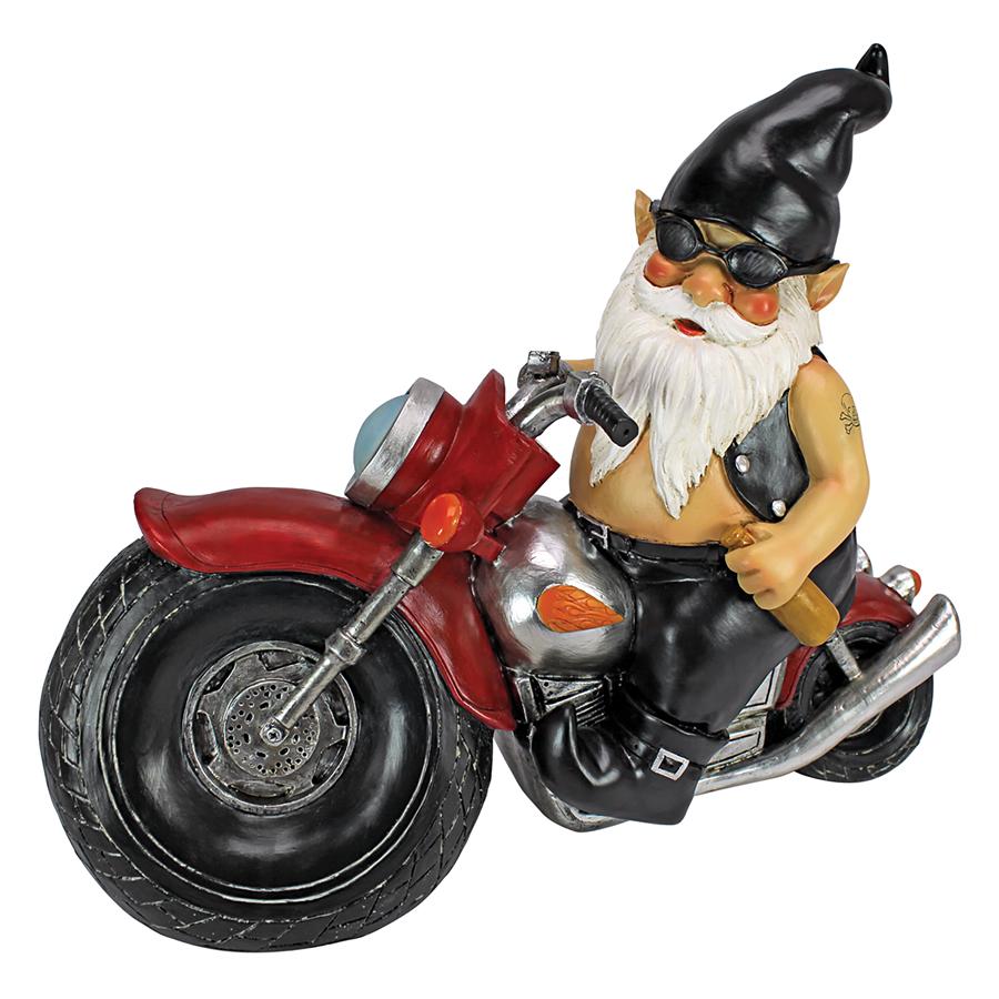 Axle Grease, the Biker Gnome Statue