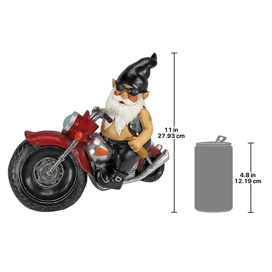 Axle Grease, the Biker Gnome Statue