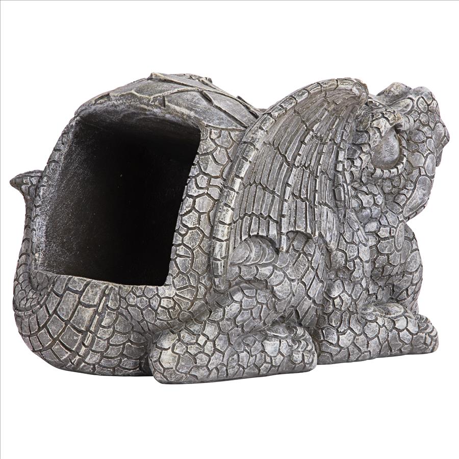 Darian the Dragon Gutter Guardian Downspout Statue