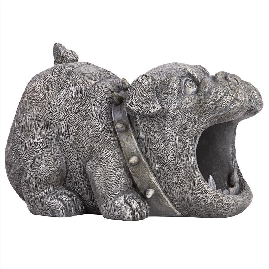 Butch the Bulldog Gutter Guardian Downspout Statue