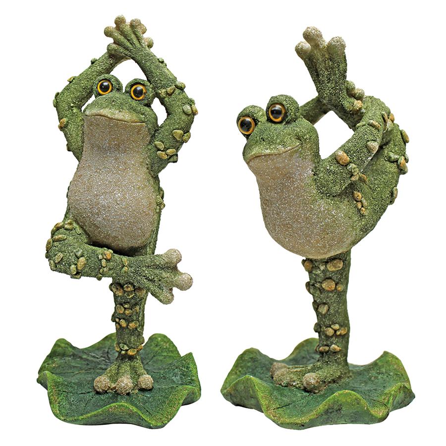 Boogie Down, Dancing Frog Statues: Set of Two