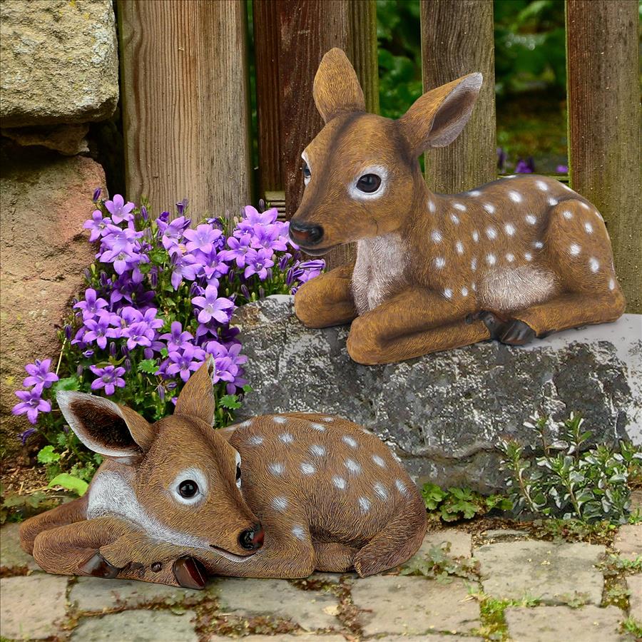 Darby and Hershel the Forest Fawns Baby Deer Statue Collection