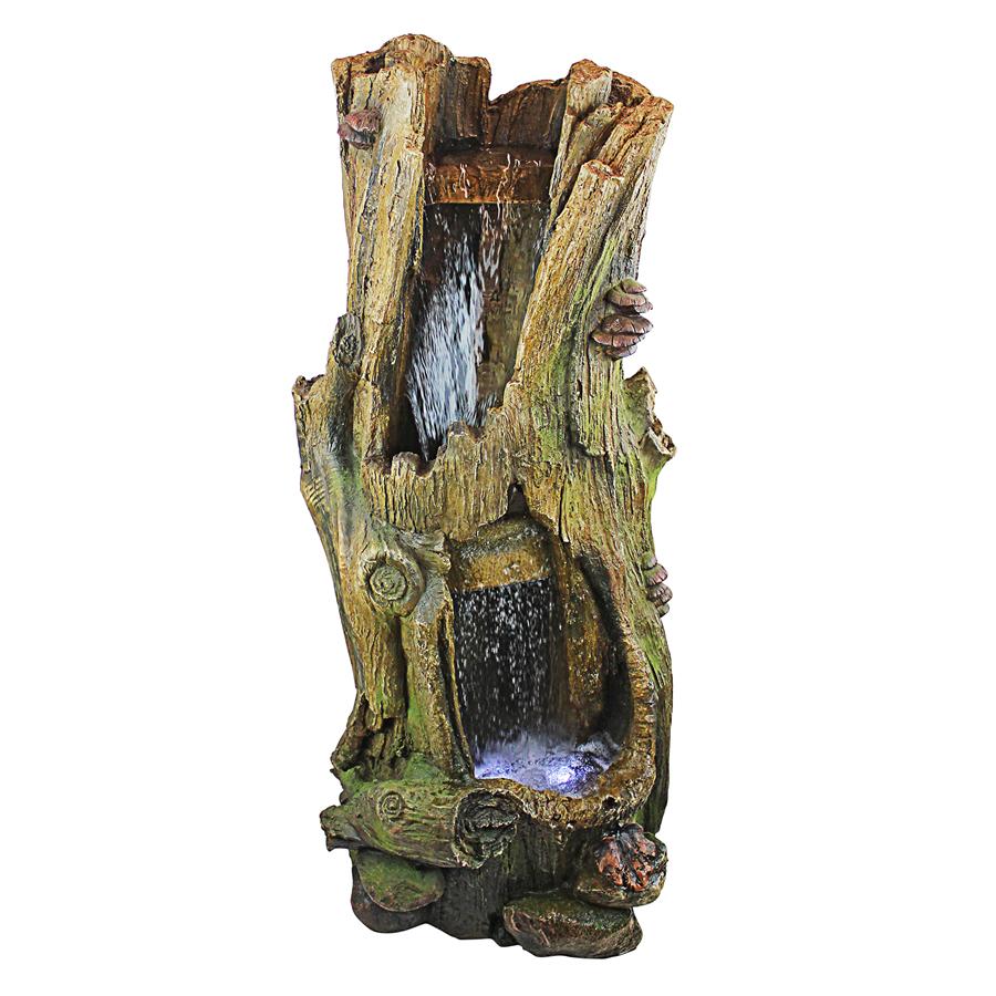 Hawksbill Gulch Cascading Illuminated Garden Fountain