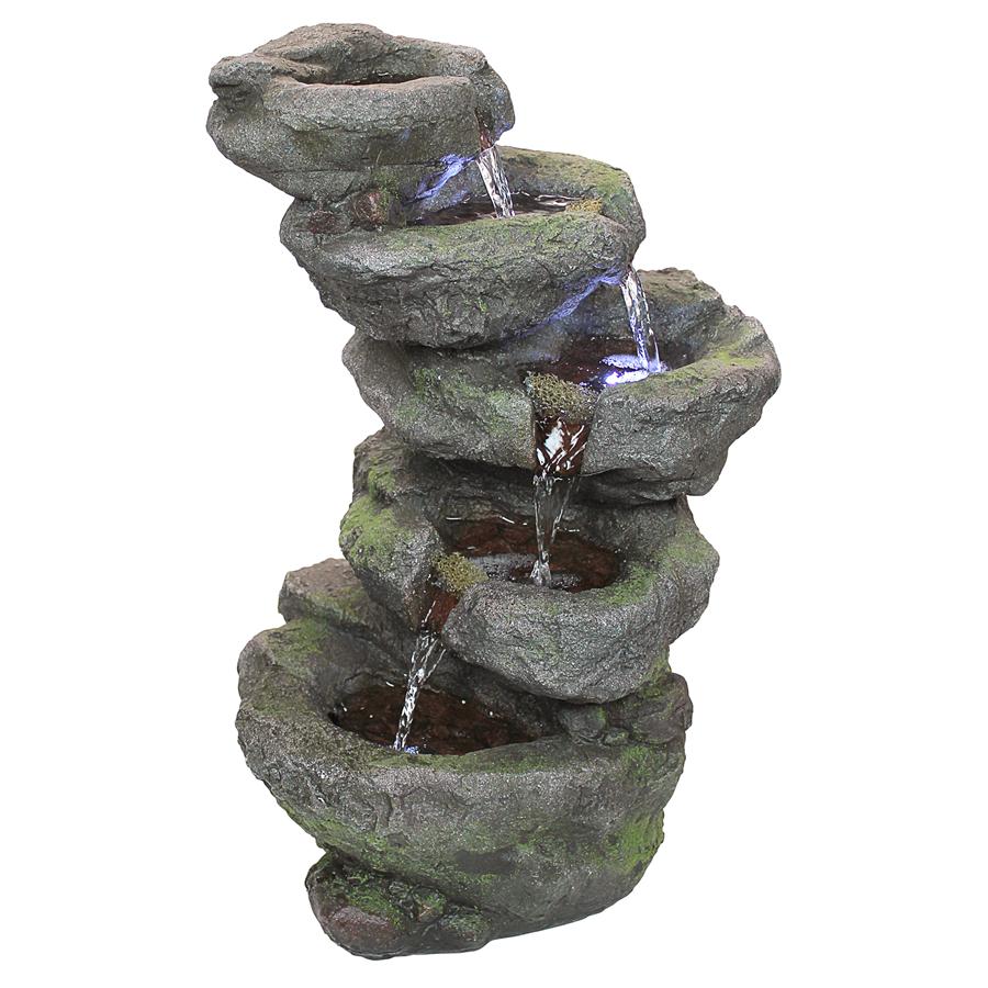 Breakneck Falls Illuminated Garden Fountain