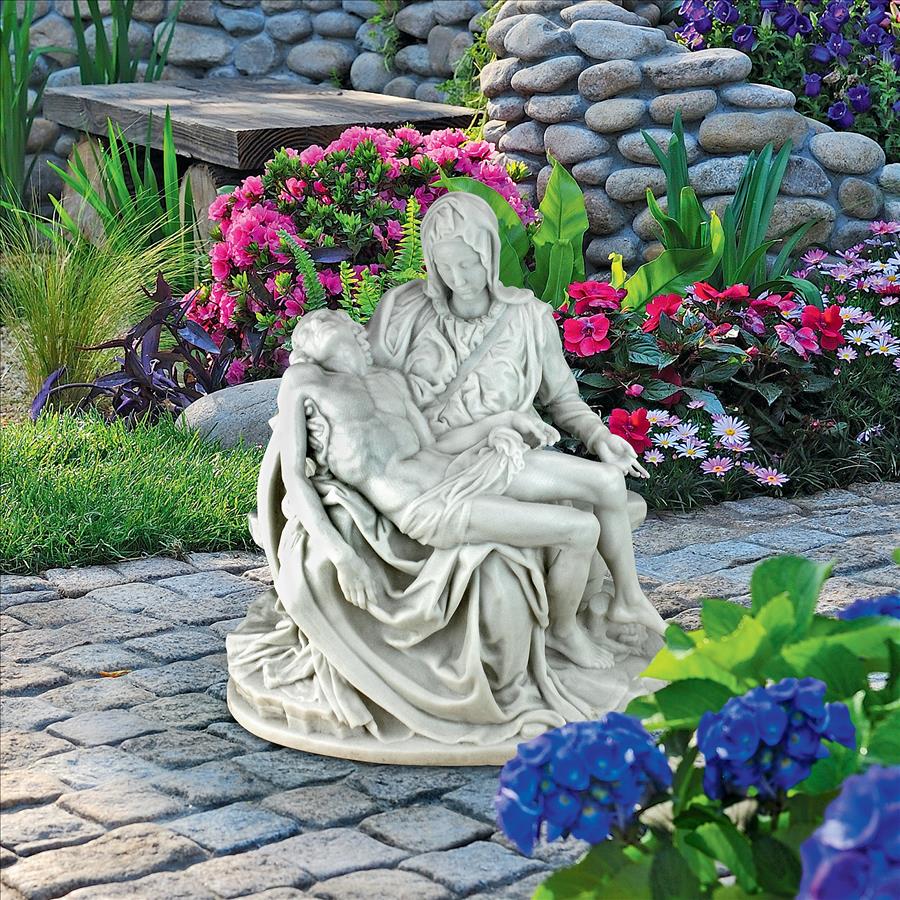 Pieta Bonded Marble Statue: Grande