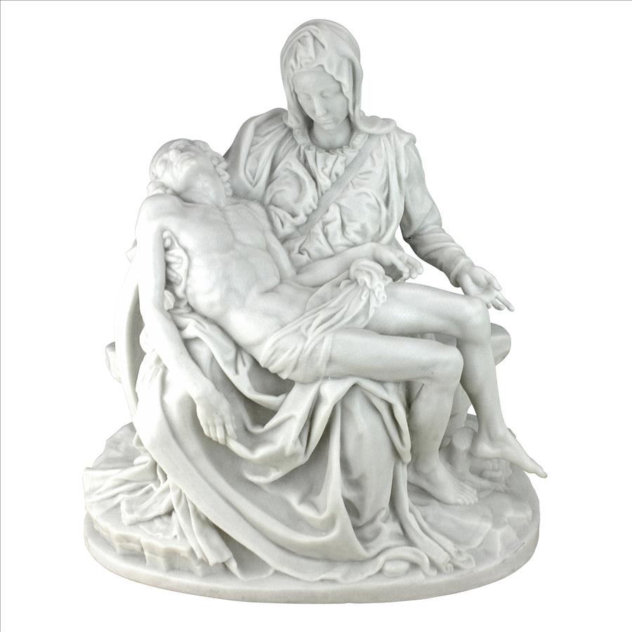 Pieta Bonded Marble Statue: Grande