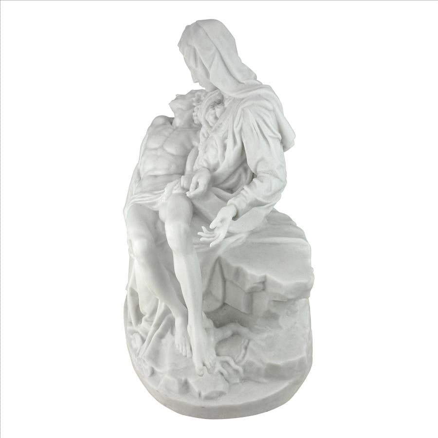 Pieta Bonded Marble Statue: Grande