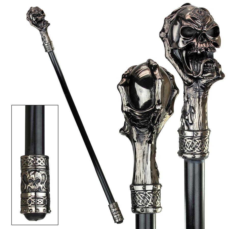 Dragons Thorne Collection: Death's Grip Skull & Claw Walking Stick