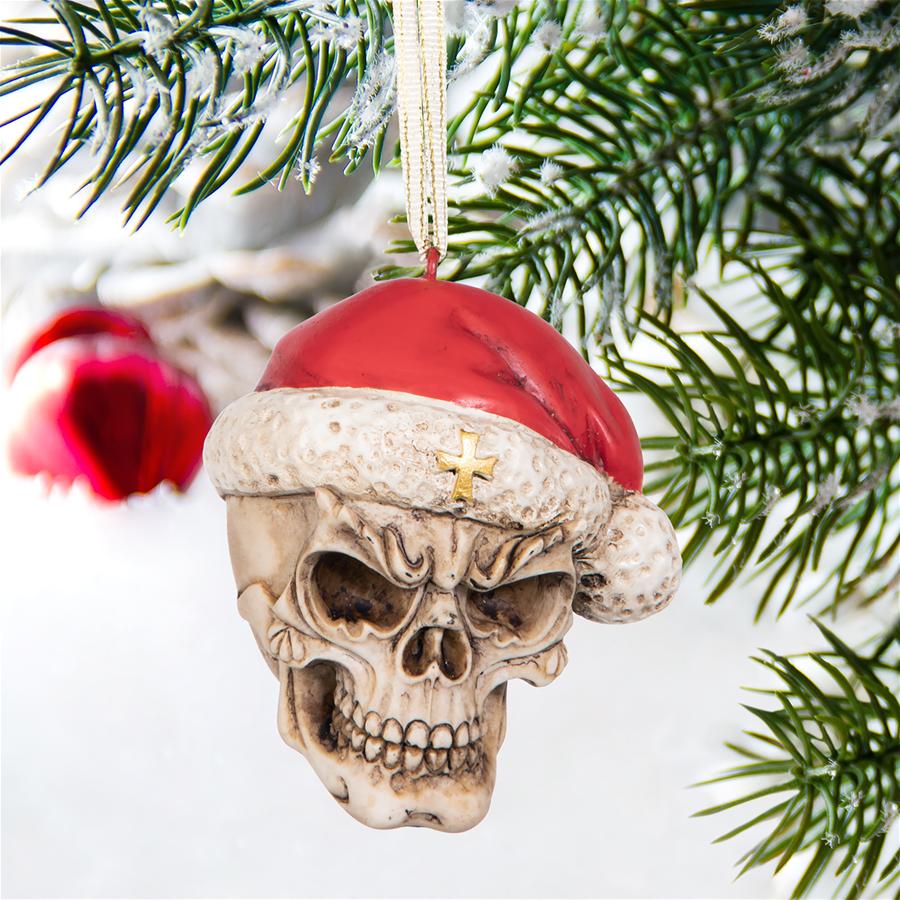 Skelly Claus II Holiday Skeleton Ornament