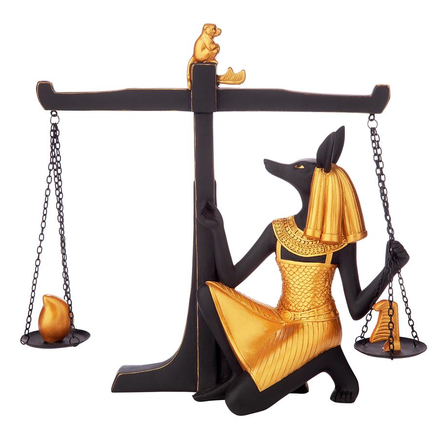 Egyptian God Anubis Weighing of the Heart Statue