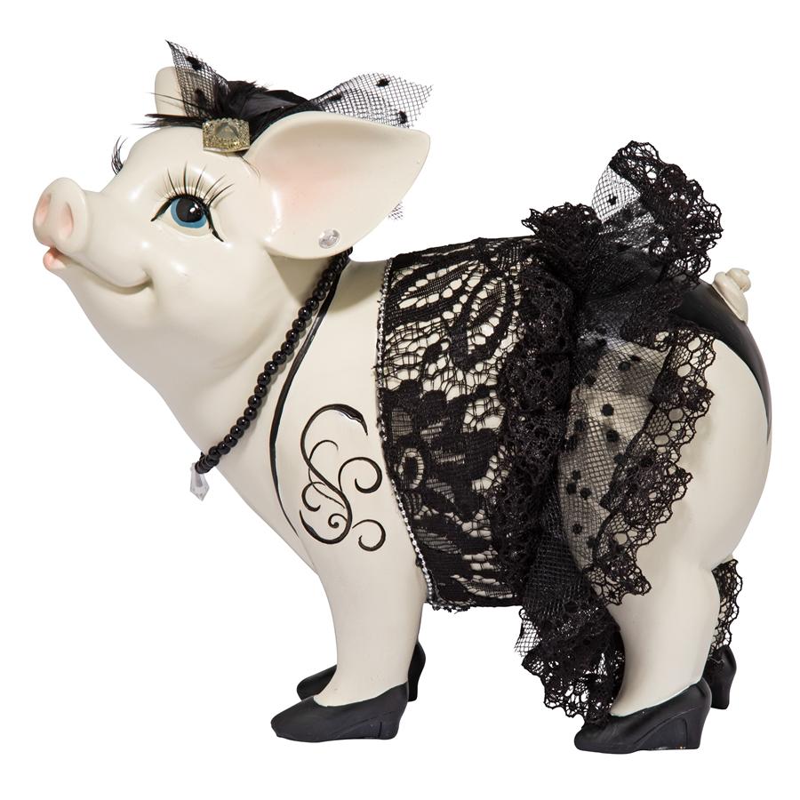 Lace and Lard, Madame Pig Statue