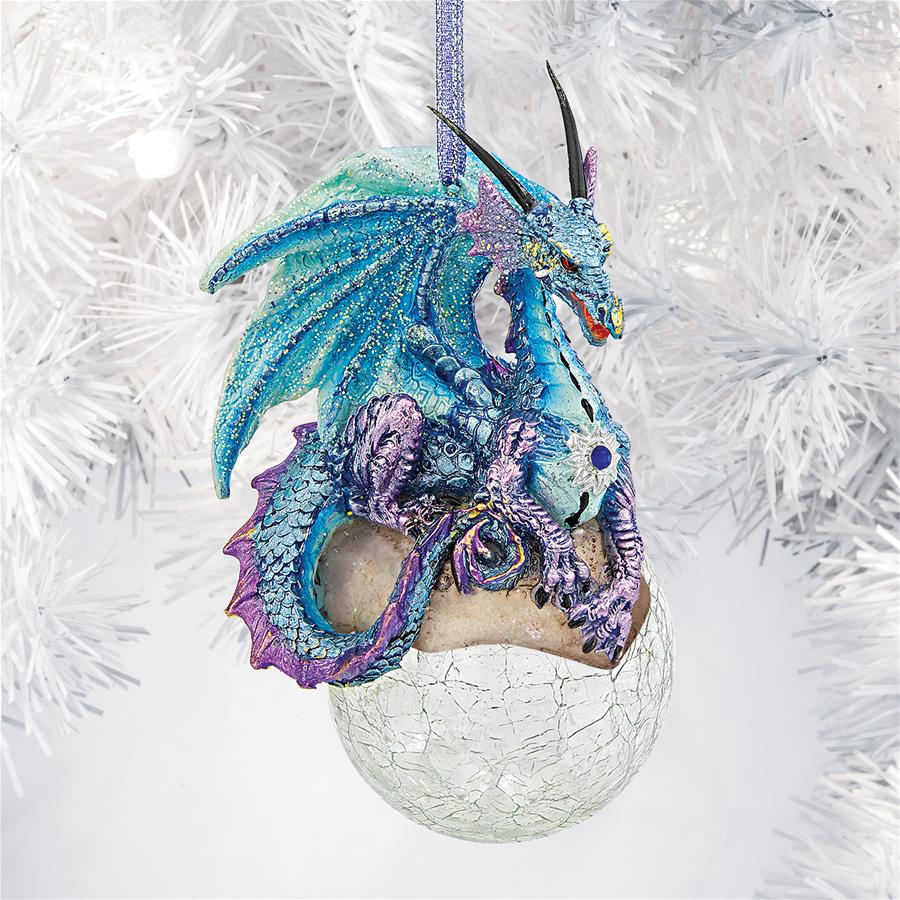 Frost, the Gothic Dragon Holiday Ornament