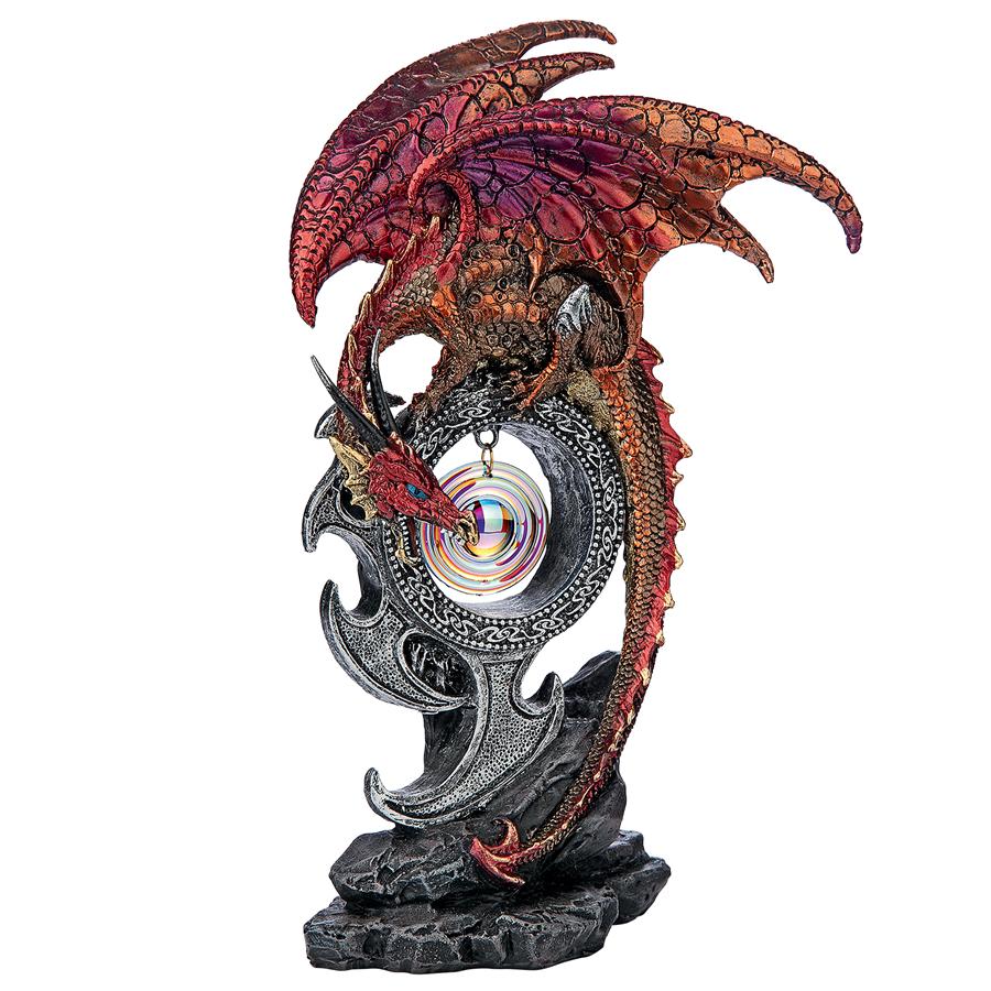 Carnelian the Wind Serpent Gothic Dragon Statue