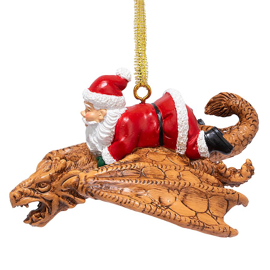 Santa and the Snowdragon 2020 Holiday Gothic Ornament: Each