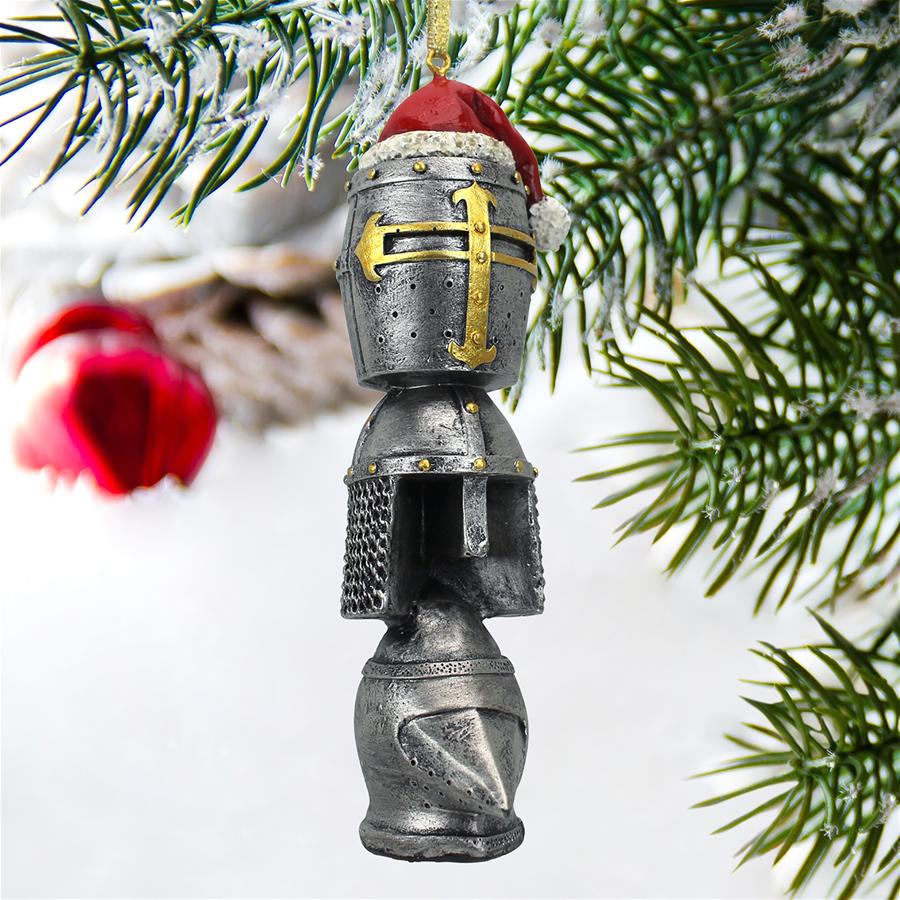 Medieval Helms Totem Holiday Ornament