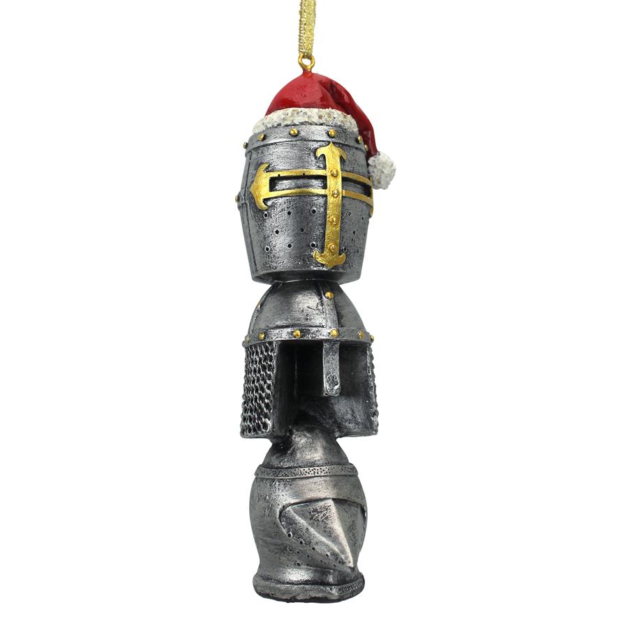 Medieval Helms Totem Holiday Ornament