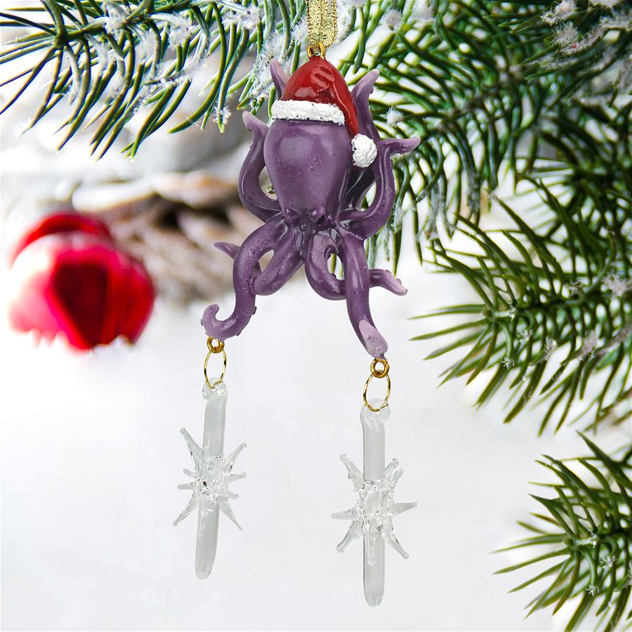 Tenacious Tentacles Octopus Holiday Ornament