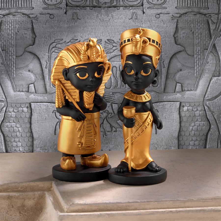 Wee Rulers of the Egyptian Realm Statue Set of Two