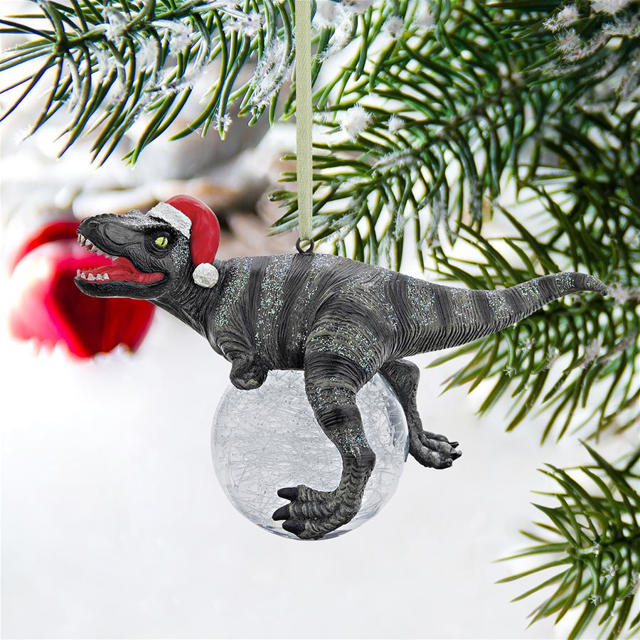 Blitzer, the T-Rex Holiday Ornament