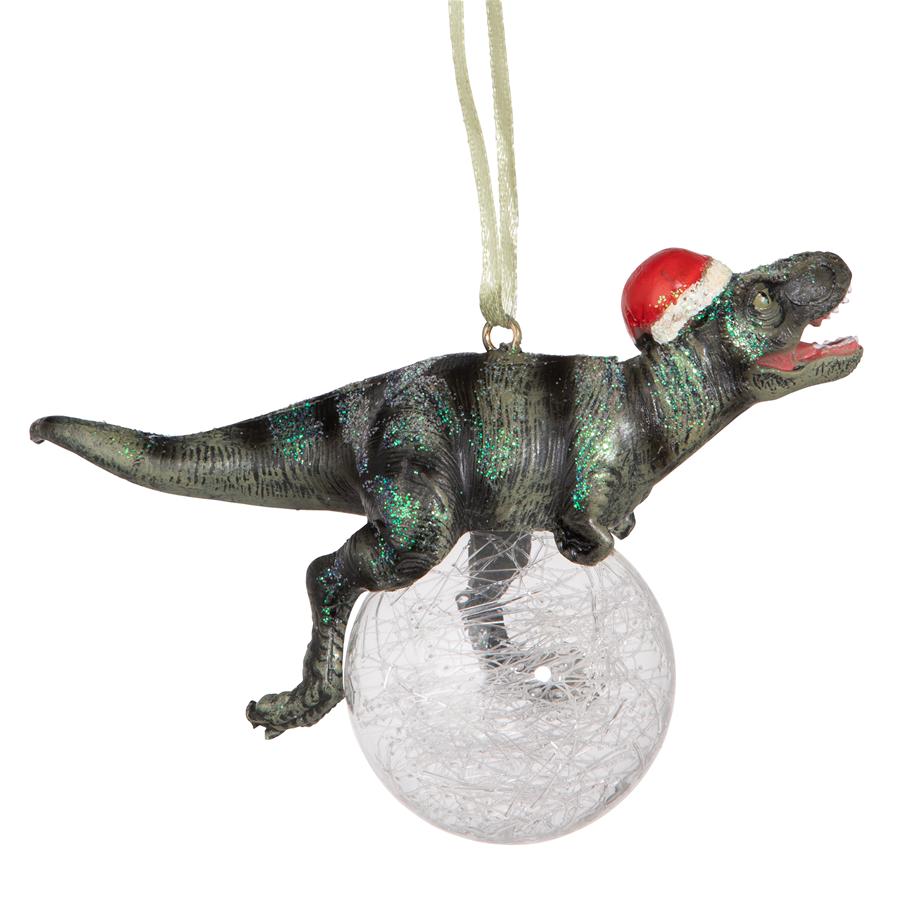 Blitzer, the T-Rex Holiday Ornament