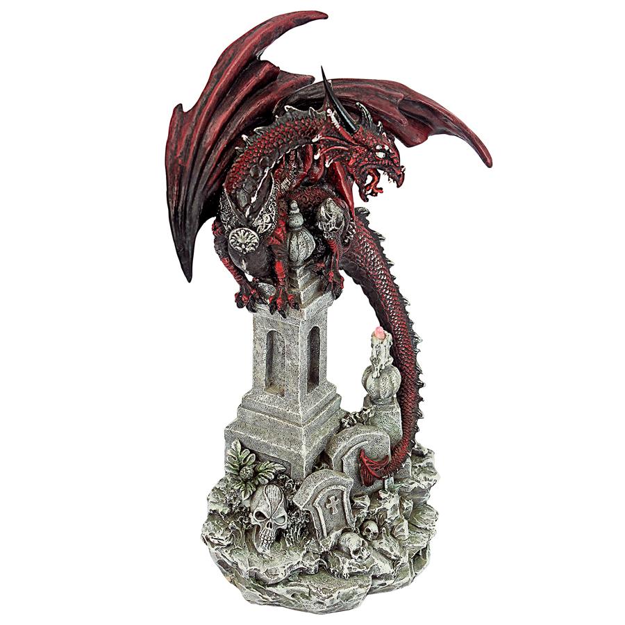 Warrior Dragon of the Necropolis Gothic Cemetery Statue