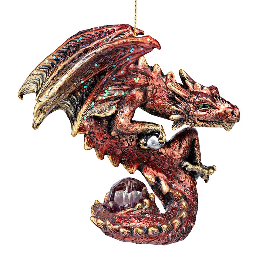 Christmas Light Protector Dragon 2021 Gothic Holiday Ornament: Each