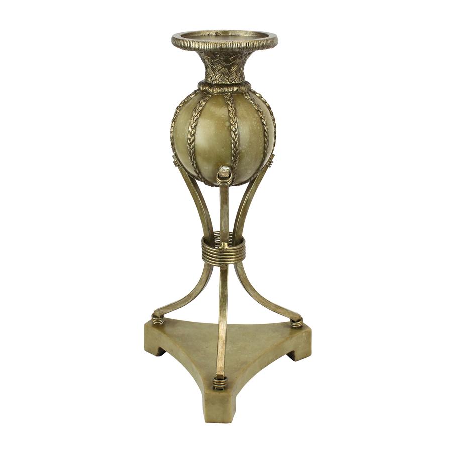 Woven Orb 13" Candlestick: Medium