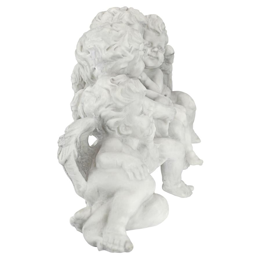 Cherub Conclave Shelf Sitting Angel Sculpture