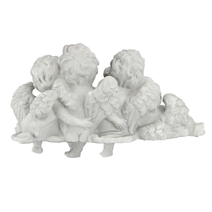 Cherub Conclave Shelf Sitting Angel Sculpture