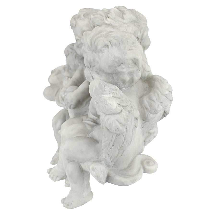 Cherub Conclave Shelf Sitting Angel Sculpture