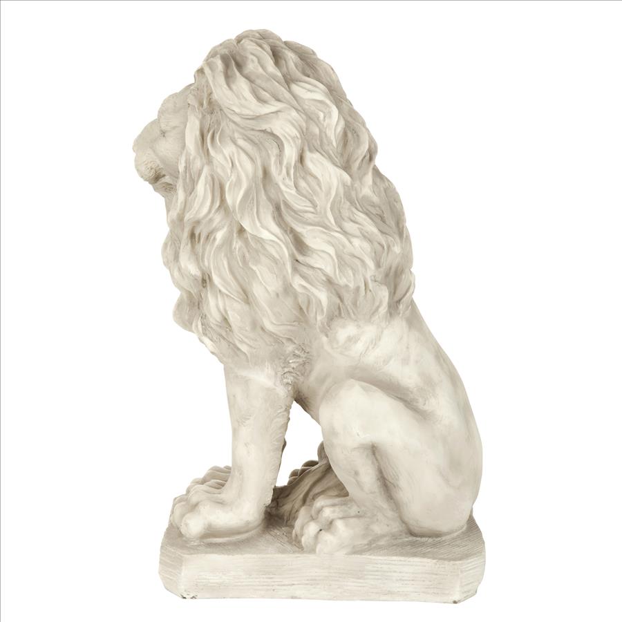 Mansfield Manor Lion Sentinel Statue: Looking Right