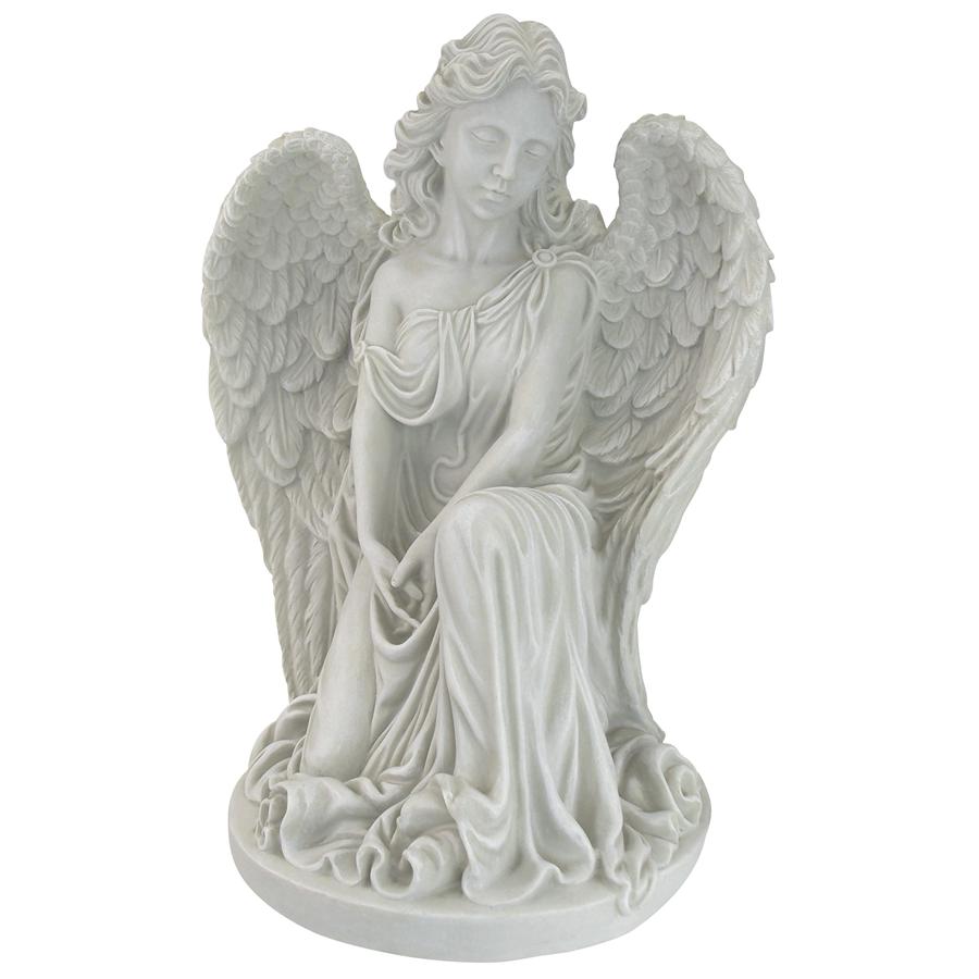 Quiet Countenance Praying Angel Garden Statue