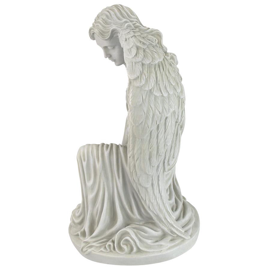 Quiet Countenance Praying Angel Garden Statue