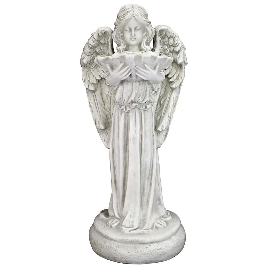 Tranquil Guardian Angel Birdbath Feeder Statue