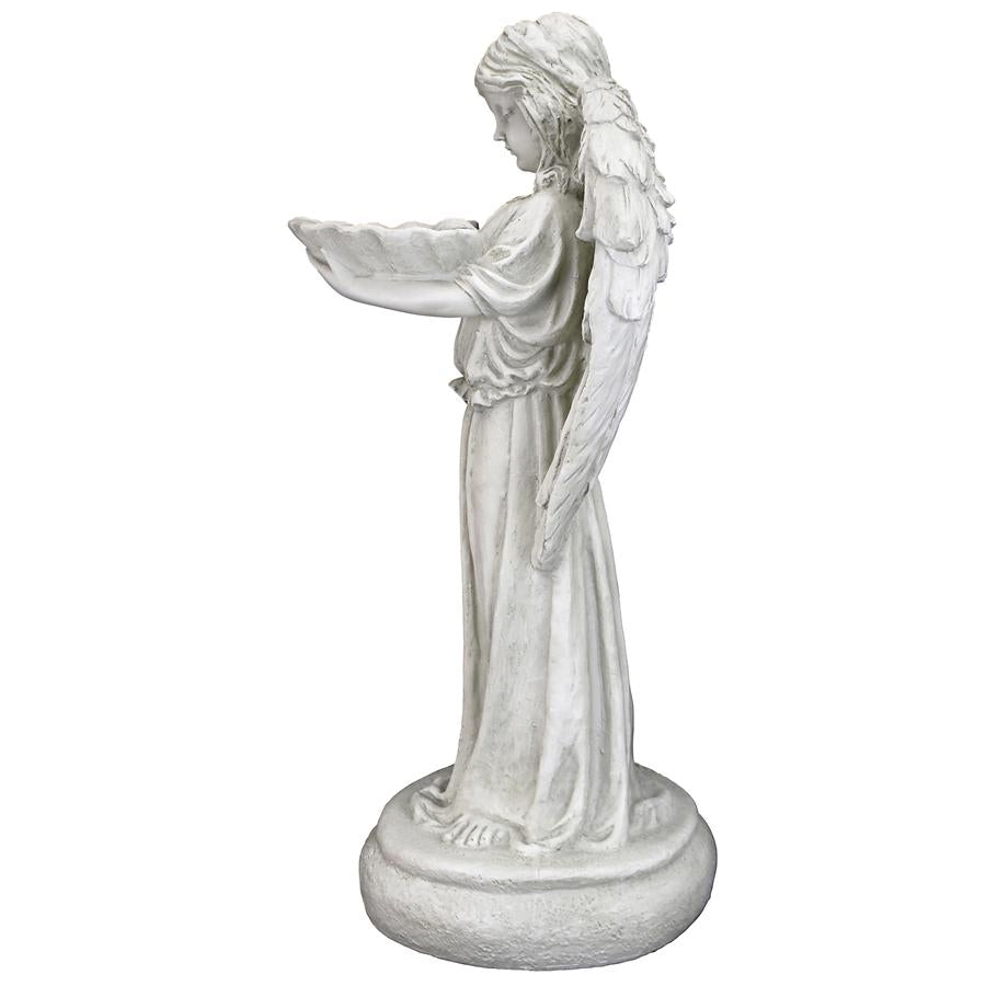 Tranquil Guardian Angel Birdbath Feeder Statue