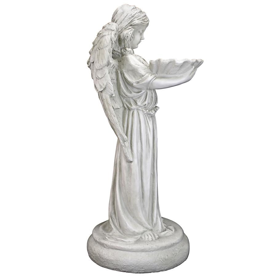 Tranquil Guardian Angel Birdbath Feeder Statue