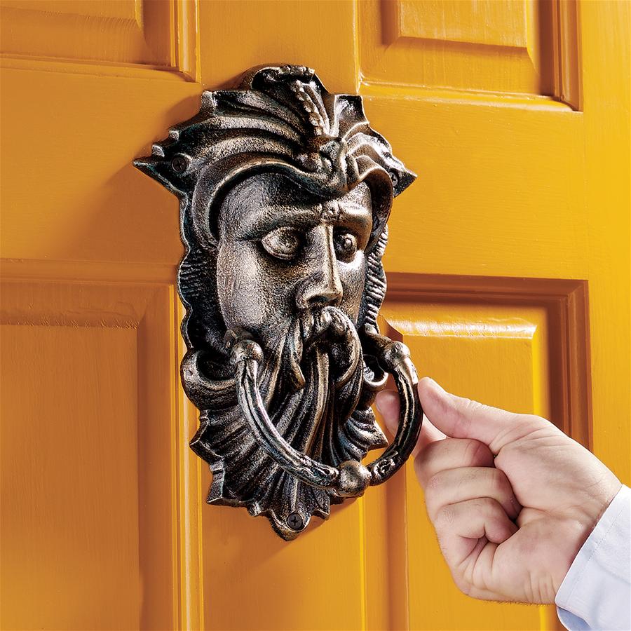 Sutherland House Greenman Authentic Foundry Iron Door Knocker