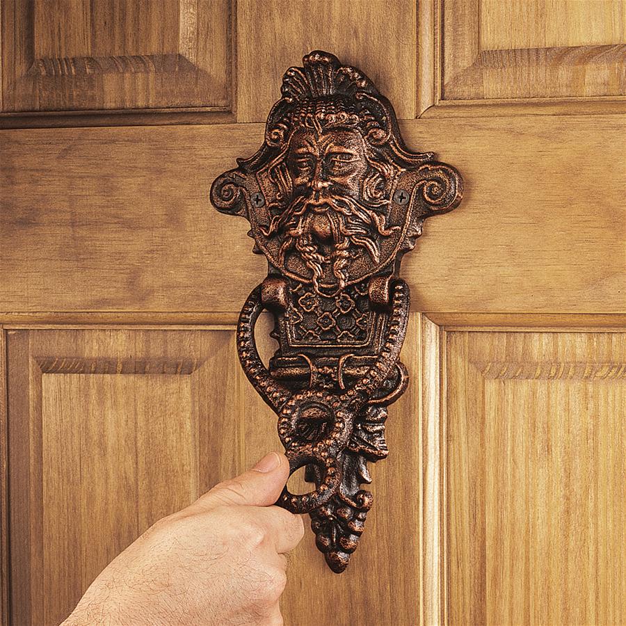 Winthrop Manor Greenman Authentic Foundry Iron Door Knocker