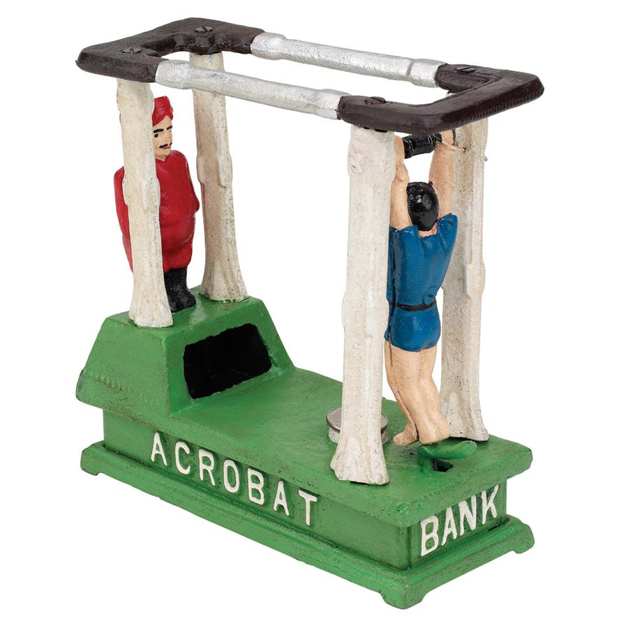 The Acrobat Collectors' Die-Cast Iron Mechanical Coin Bank