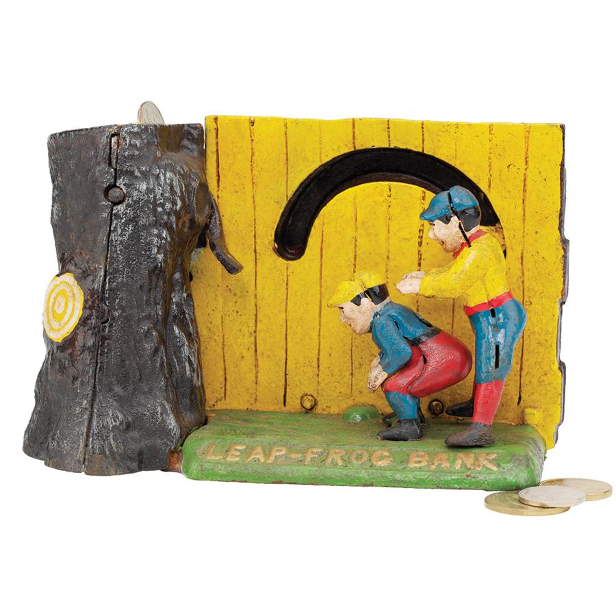 Leap Frog Collectors' Die-Cast Iron Mechanical Coin Bank