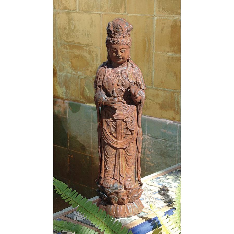 The Goddess Guan Yin Cast Iron Statue