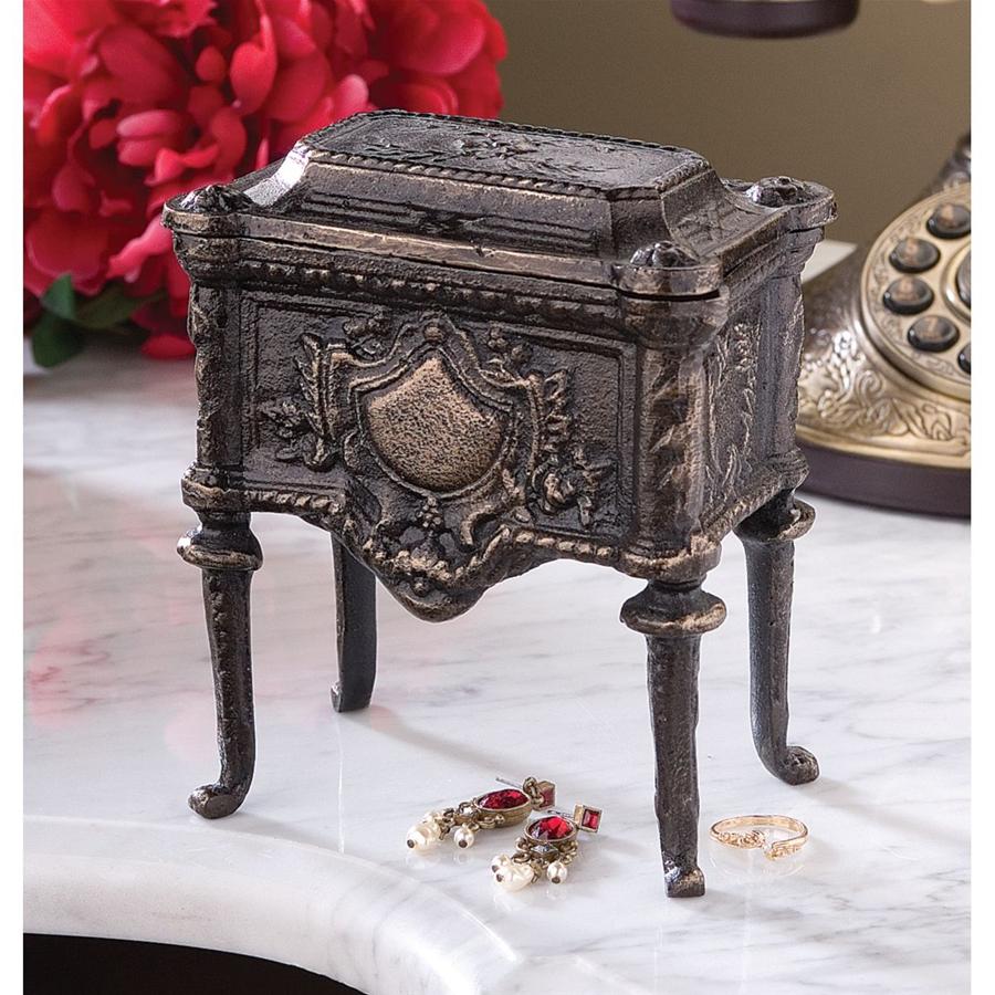 French Empire Authentic Foundry Cast Iron Box