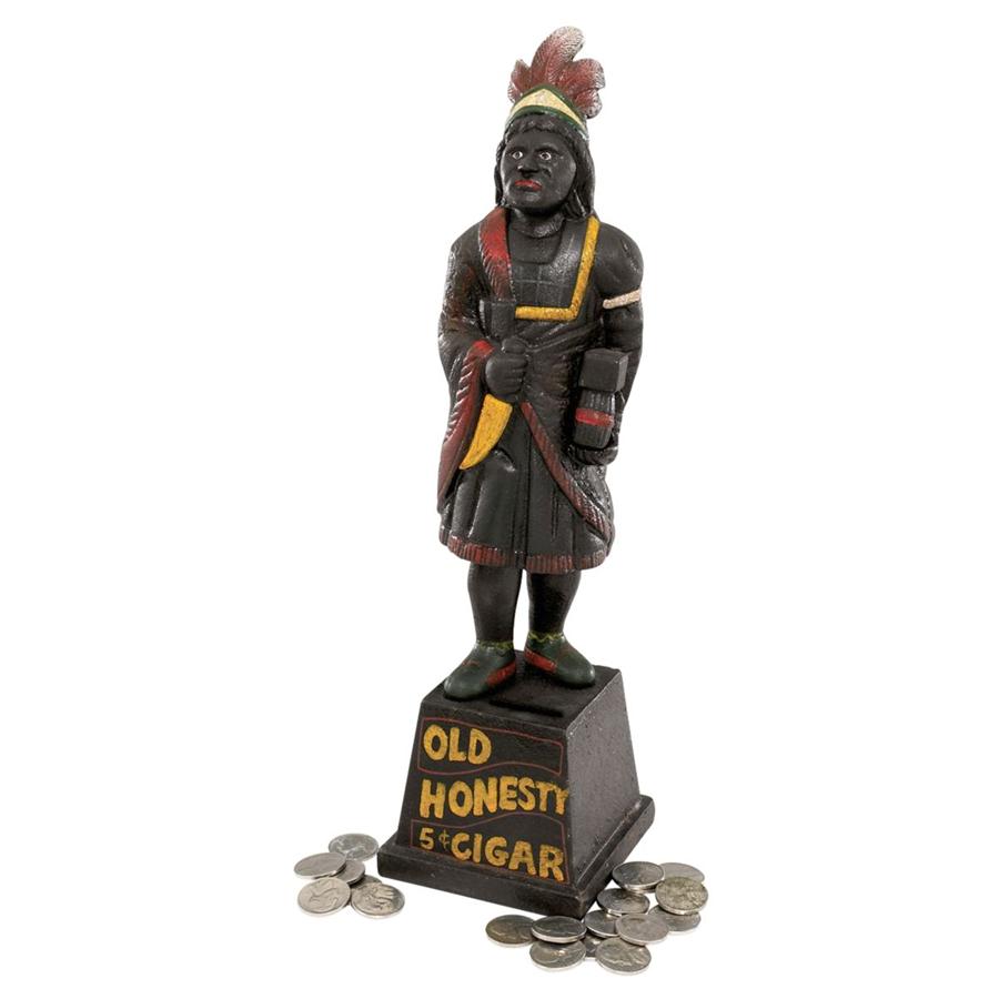 Cigar Store Indian Foundry Iron Folk Art Bank