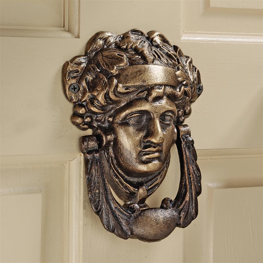 Athena, Goddess of Arts and Literature Foundry Iron Door Knocker