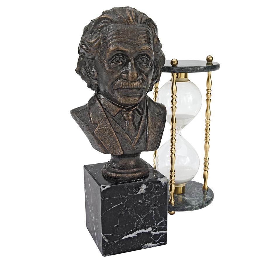 Albert Einstein Cast Iron Sculptural Bust